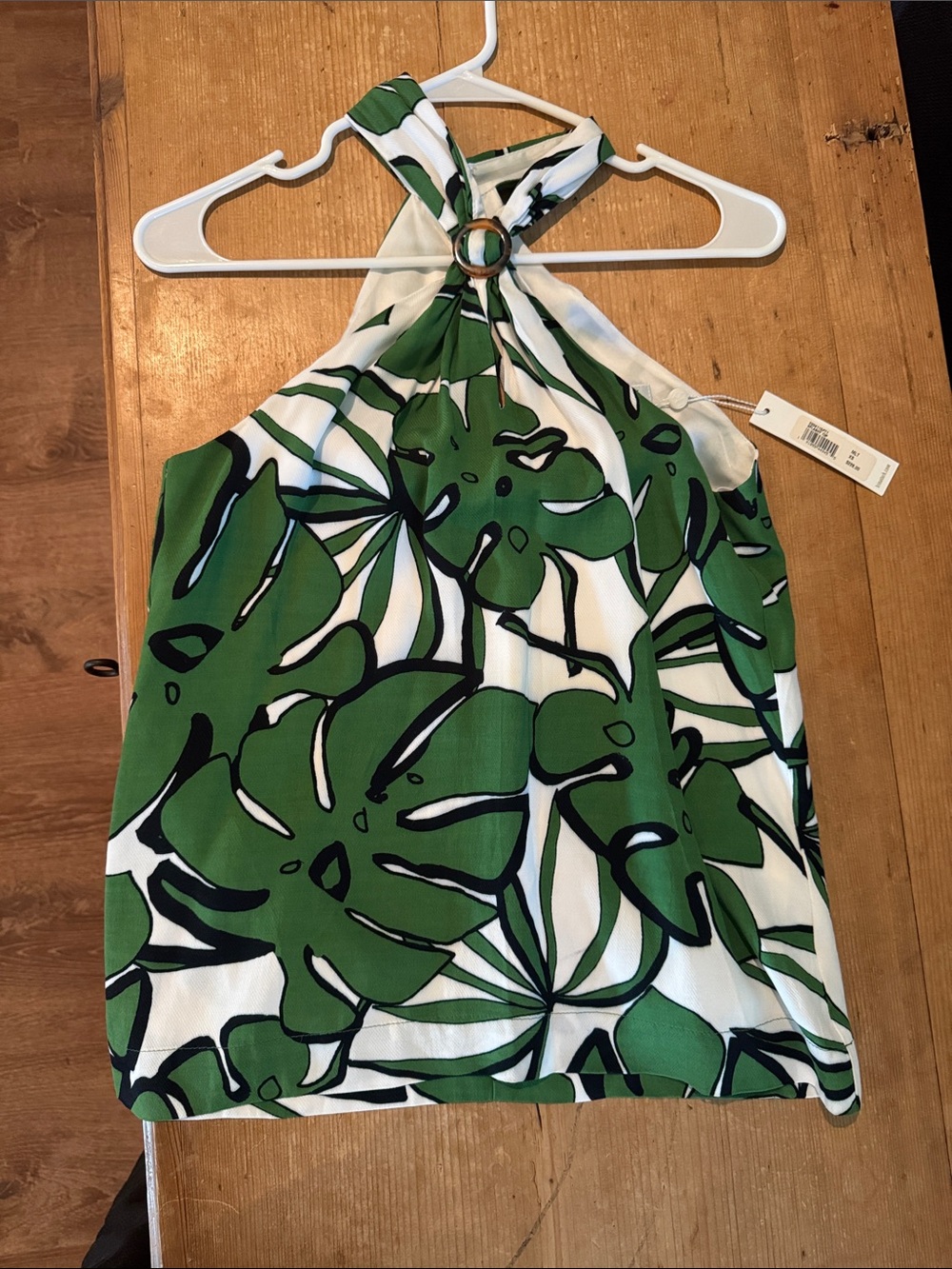 TRINA TURK XS green halter NWT